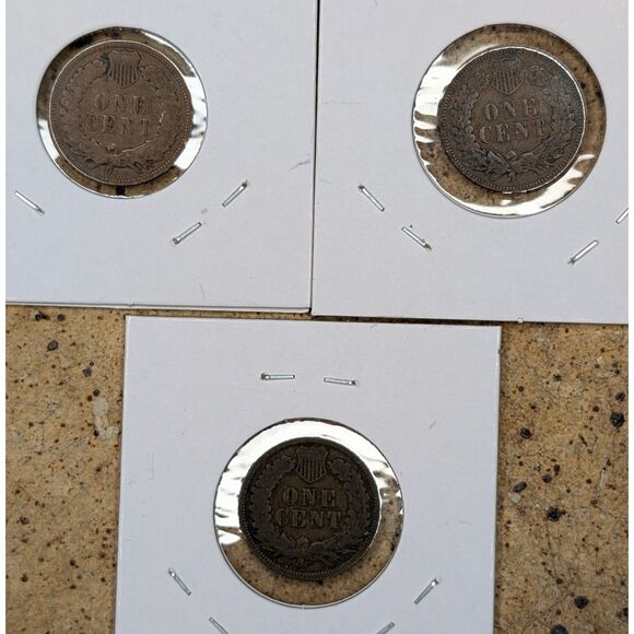 Indian Head Cent Lot – 1907 x2 & 1900 U.S. One Cent Coins - Picture 2 of 8